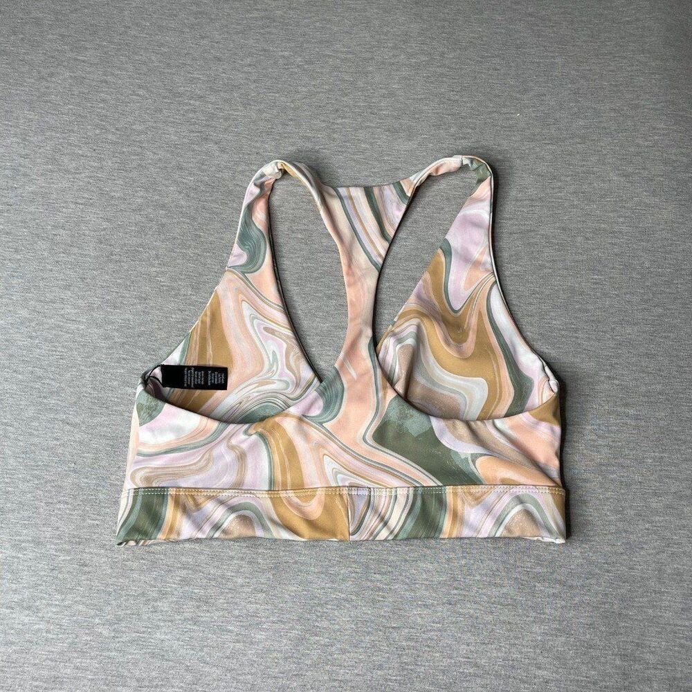 Beach Riot Marble Twist-Front Racerback Sports Bra - Picture 9 of 11